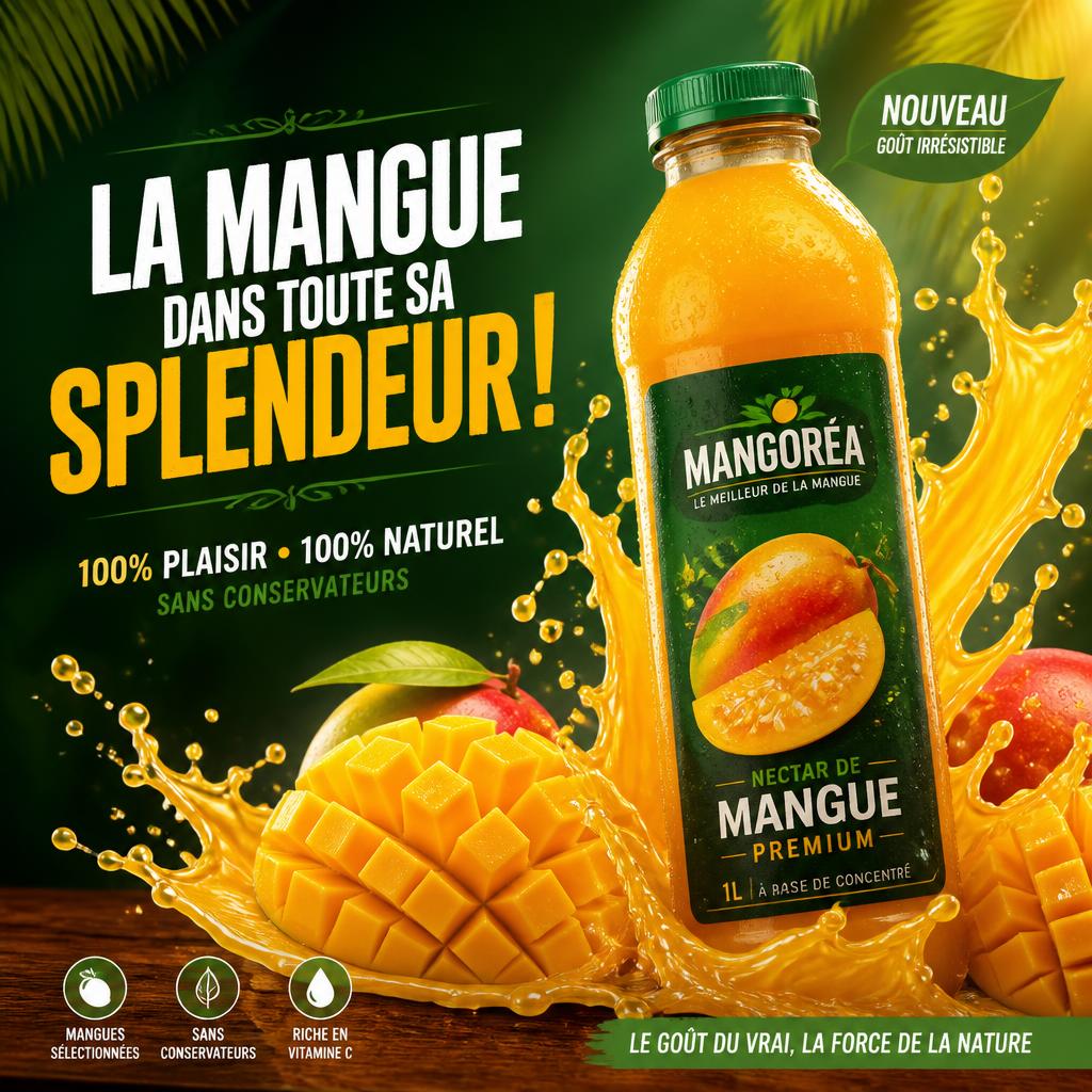 Affiche produit — nectar de mangue